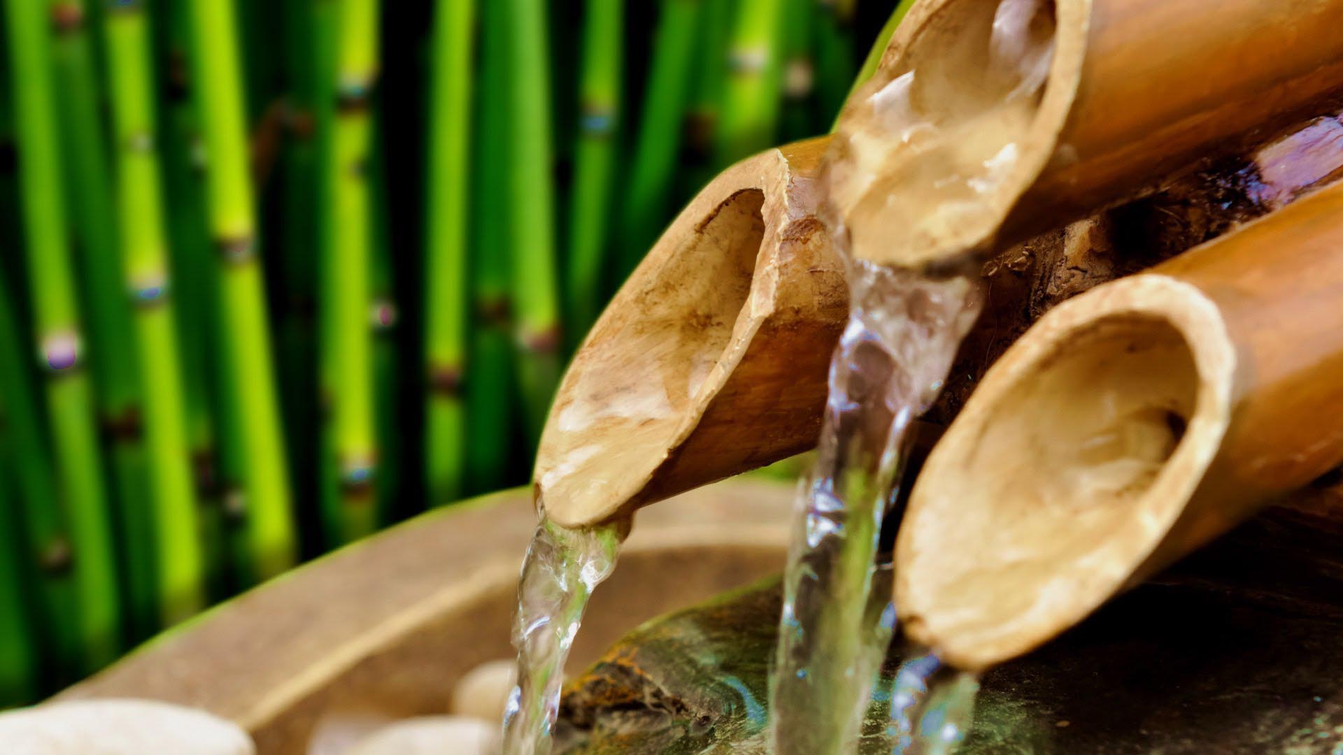Build Japanese Bamboo Water Fountain