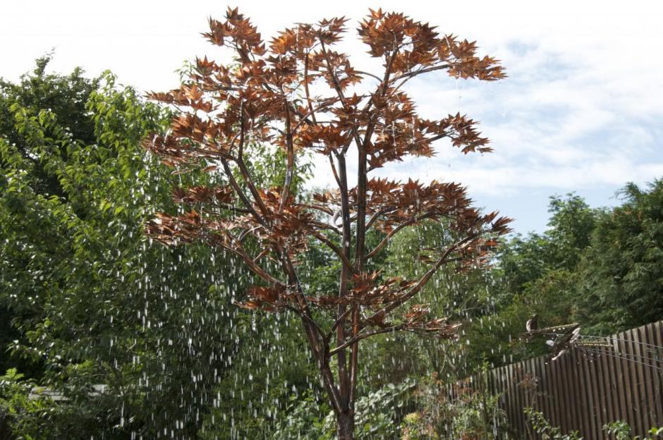 Copper Tree Water Fountain