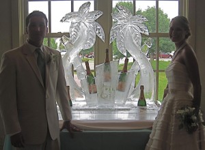 Ice Sculpture Champagne Fountain