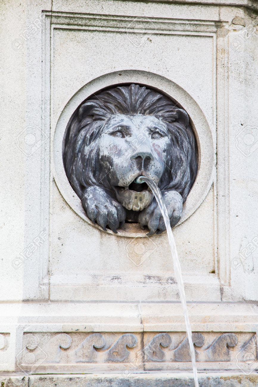 Lions Head Water Fountain