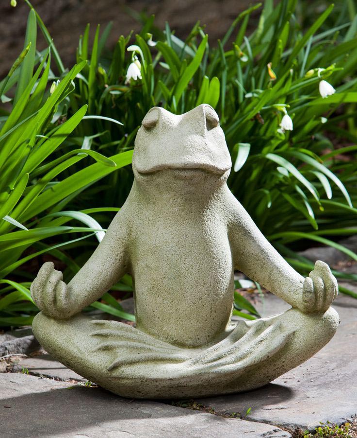 Meditating Frog Fountain