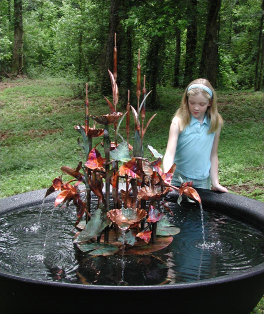 Outdoor Copper Garden Fountains